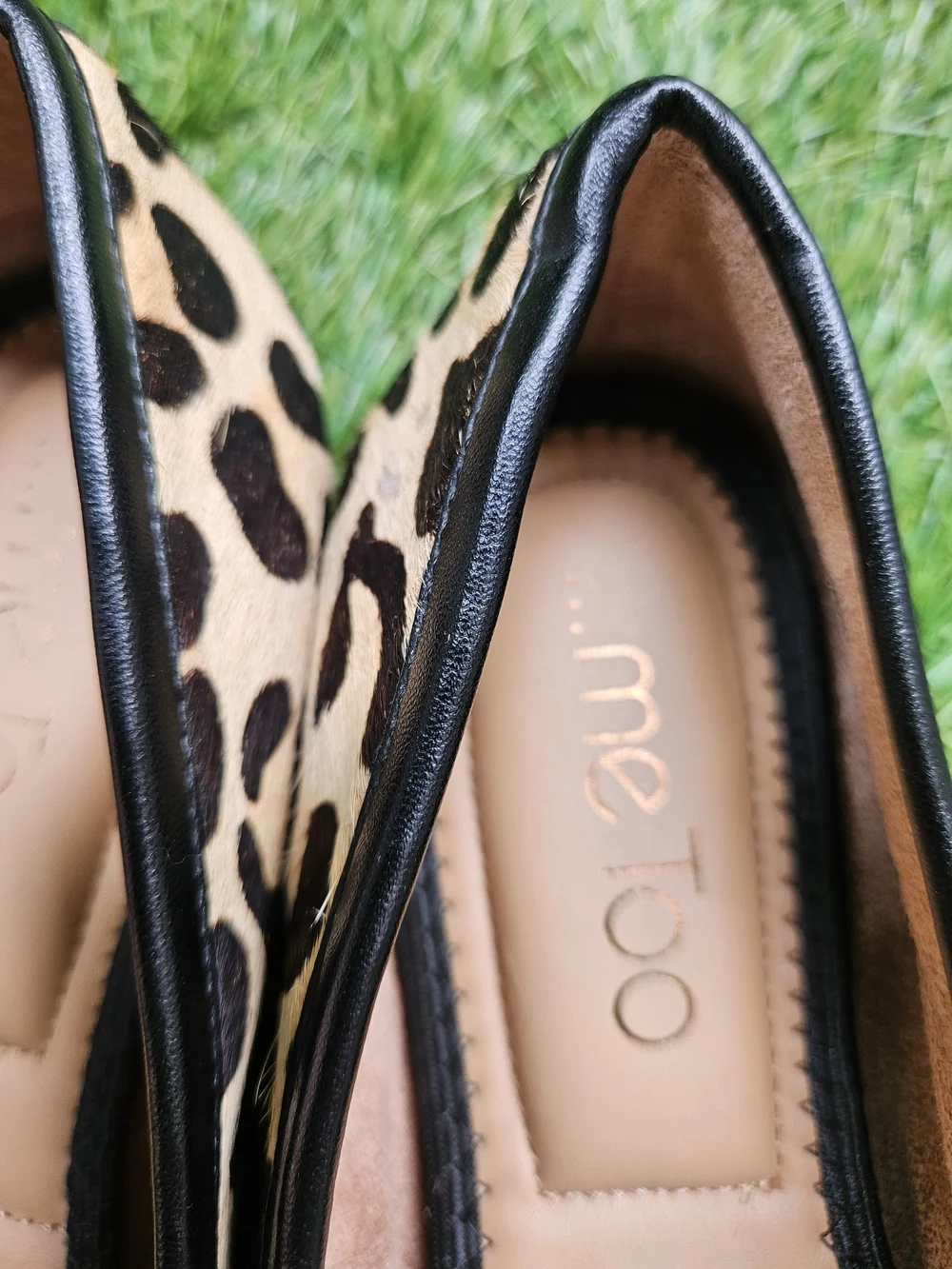 ​Me Too Cade Leopard Calf Hair Pointed Toe Women's Loafers Flats Shoes 7M